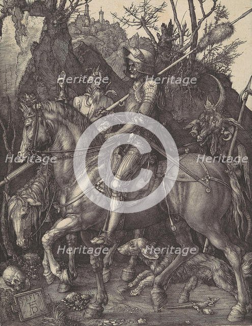 Knight, Death, and the Devil, 1513., 1513. Creator: Albrecht Durer.