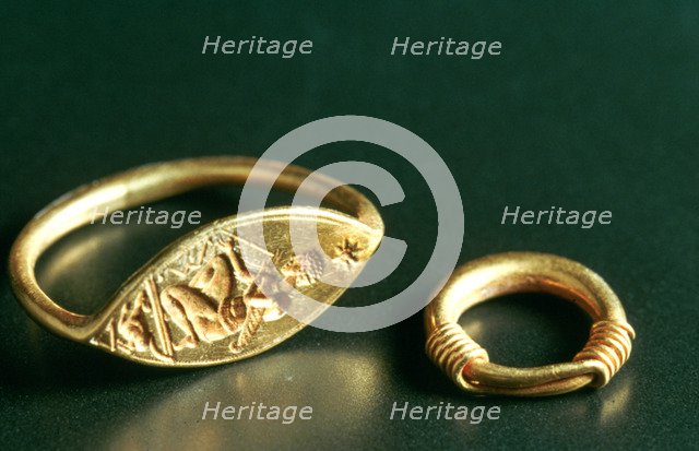 Ring with Inscription, Jewelery, Tunisia, c3rd-4th Century. Artist: Unknown