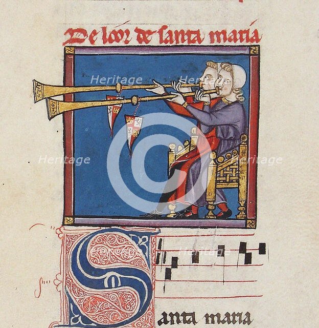 Illustration from the codex of the Cantigas de Santa Maria, c. 1280. Creator: Anonymous.