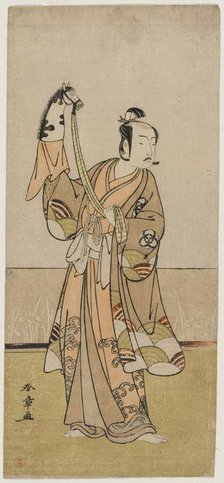 Bando Hikosaburo III Holding a Hand Pupper, mid 1770s. Creator: Katsukawa Shunsho (Japanese, 1726-1792).