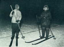 'Oates and Meares Out Ski-Ing in the Night', c1911, (1913). Artist: Herbert Ponting.