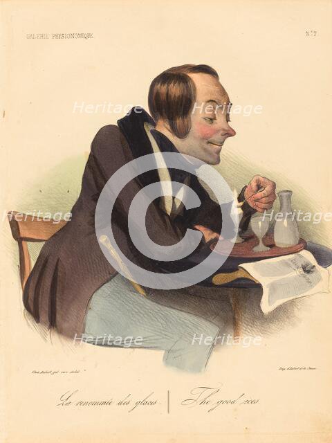 La renommée des glaces, 1836. Creator: Honore Daumier.