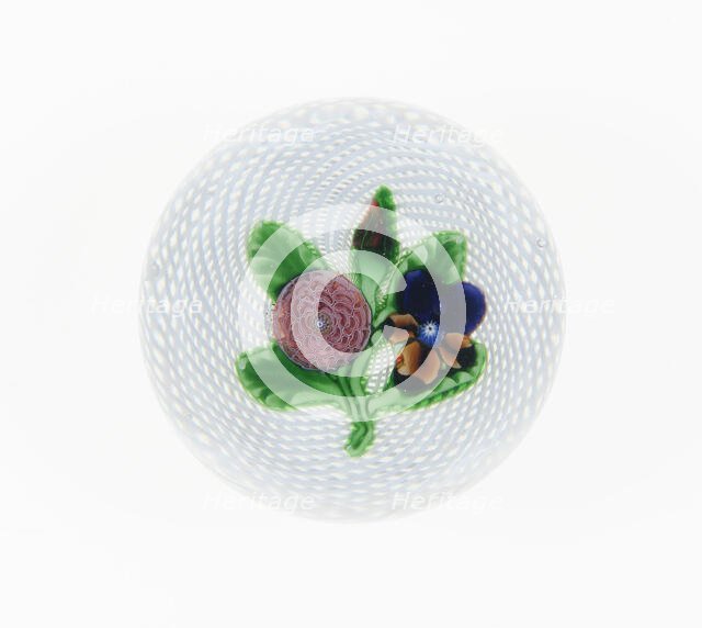 Paperweight, France, c. 1845-60. Creator: Saint-Louis Glassworks.