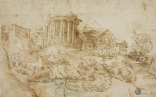 View of Temple of Vesta, Tivoli, n.d. Creator: Unknown.