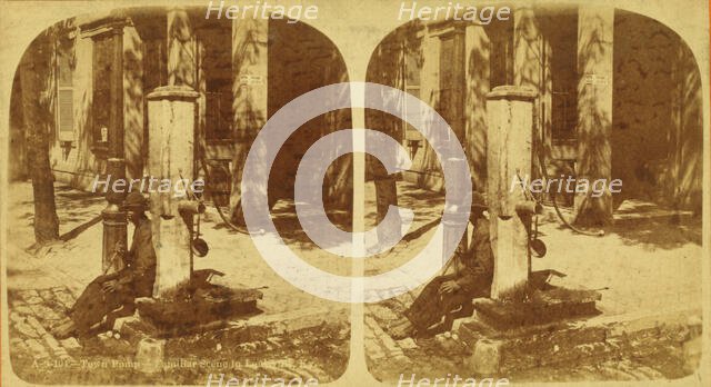 Town Pump, Familiar scene in [?], Ky., (1868-1900?). Creator: Unknown.