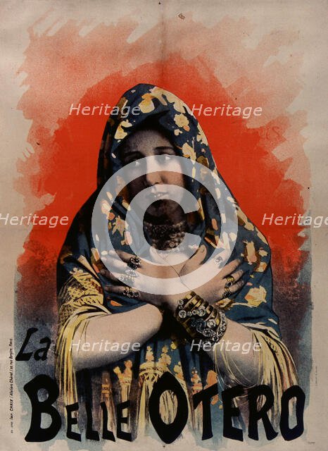 Folies-Bergère. La Belle Otéro, 1894. Creator: Anonymous.