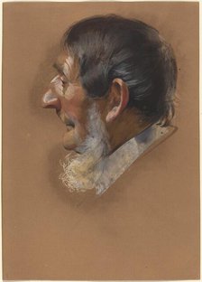 Profile of a Man with Sidewhiskers, c. 1850. Creator: Unknown.