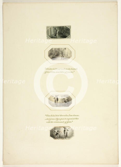 Study for a plate from Telemachus, c. 1797. Creator: Thomas Stothard.