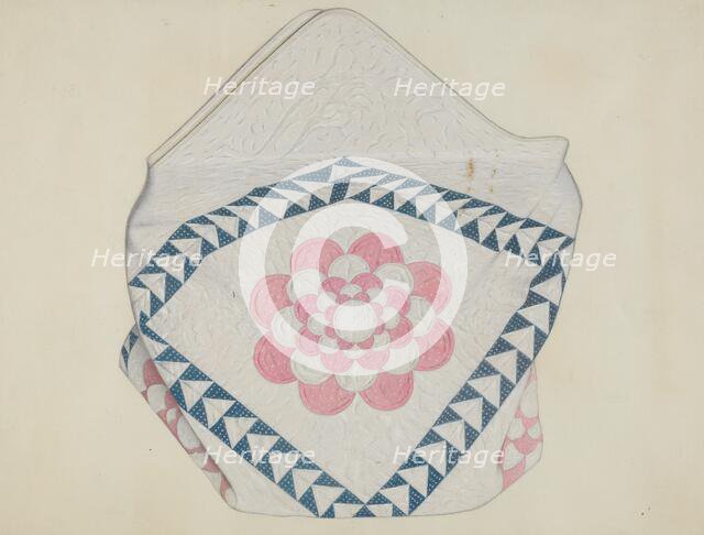 Quilt, c. 1937. Creator: William High.