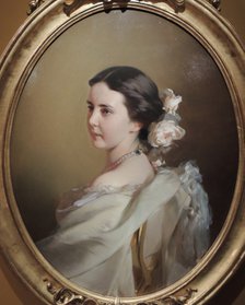 Portrait of Ekaterina Fyodorovna Tyutcheva (1835-1882), Mid 1850s. Artist: Makarov, Ivan Kosmich (1822-1897)