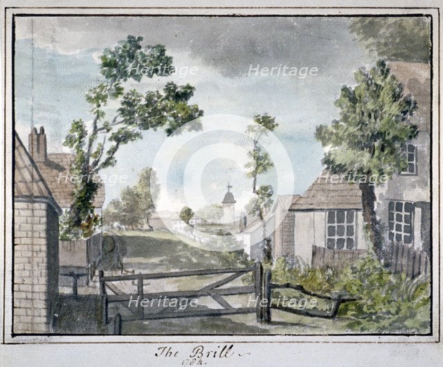 View of Brill House, St Pancras, London, 1784.                                           Artist: Anon