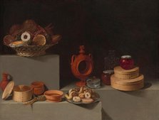 Still Life with Sweets and Pottery, 1627. Creator: Juan van der Hamen y León.