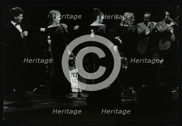 Georgie Fame and Sweet Substitute with Keith Smith's Hefty Jazz in concert, 1984. Artist: Denis Williams