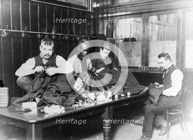 The Whitechapel Mission - Tailors, London, c1910. Artist: Unknown