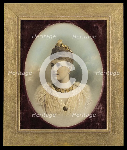 Portrait of Grand Duchess Alexandra Georgievna of Russia (1870-1891).