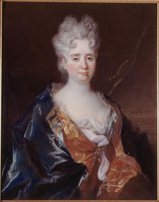 Portrait of Anne-Thérèse de Marguenat de Courcelles, Marquise de Lambert (1647-1733), c1710. Creator: Nicolas de Largilliere.