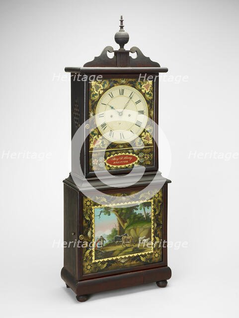 Shelf Clock, c. 1820/40. Creator: Benjamin Torrey.