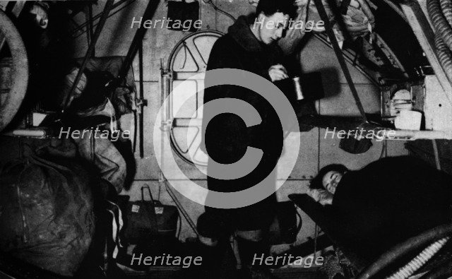 An RAF rigger serving breakfast at 6.30 am, c1940 (1943). Artist: Unknown.