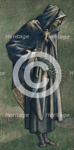 'Study for St. Joseph in Picture, The Star of Bethlehem', 1887. Creator: Sir Edward Coley Burne-Jones.