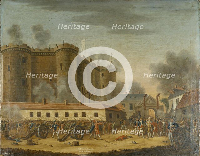Storming of the Bastille. Arrest of M. de Launay, July 14, 1789. Creator: Unknown.