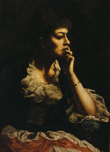 Portrait of Mrs. Eastman Johnson, ca. 1888. Creator: Eastman Johnson.