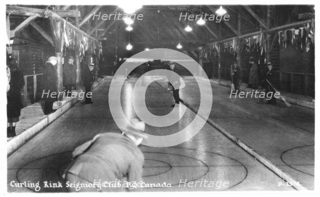 Curling rink Seigniory Club, Montebello, Quebec, Canada. Artist: Unknown