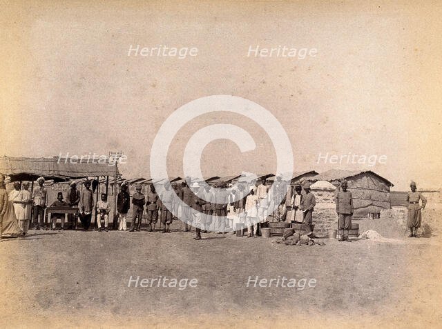The Machi Meani camp, operated by the Karachi Plague Committee, India, 1897. Creator: Unknown.