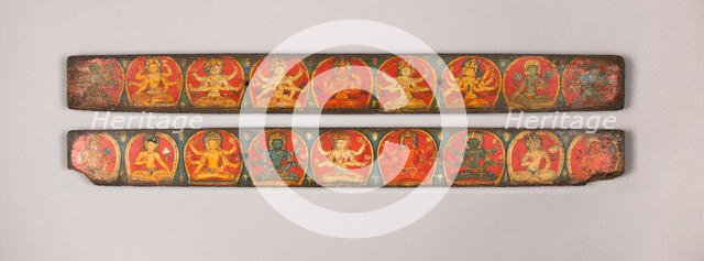 Pair of Manuscript Covers with Buddhist Deities, 11th-12th century. Creator: Unknown.