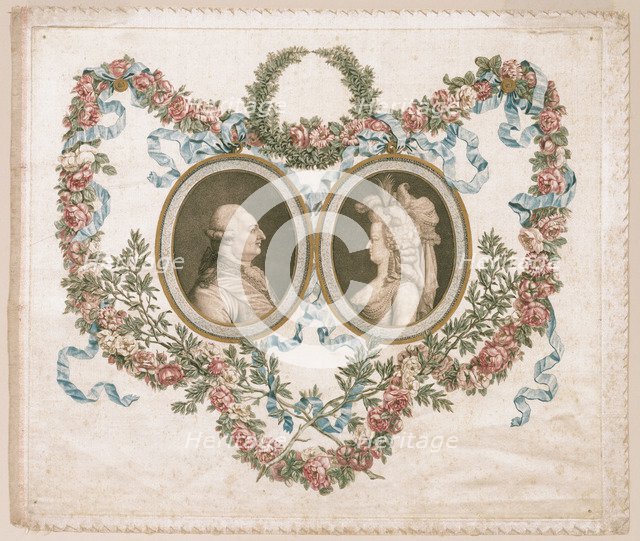 Louis XVI and Marie Antoinette, ca 1781.