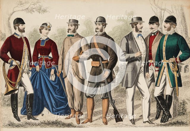 Gazette of Fashion, 1866. Creator: Unknown.