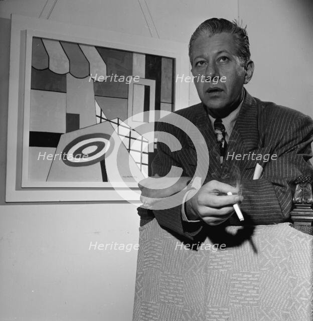 Portrait of George Wettling, New York, N.Y., 1946. Creator: William Paul Gottlieb.