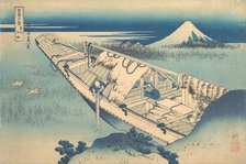 Ushibori in Hitachi Province (Joshu Ushibori), from the series Thirty-six Views of ..., ca. 1830-32. Creator: Hokusai.