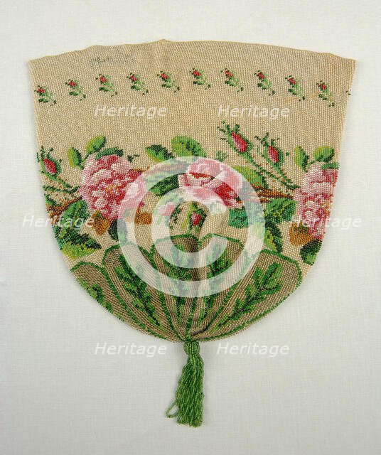 Evening pouch, German, 1840-60. Creator: Unknown.