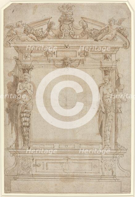 Design for an Architectural Framework, 16th century. Creator: Unknown.