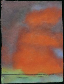 Landscape with high sky and red clouds, c1930-1935. Creator: Nolde, Emil (1867-1956)
