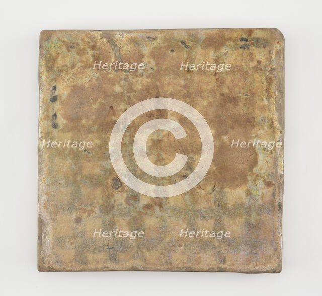 Tile, square, Abbasid period, late 12th-early 13th century. Creator: Unknown.