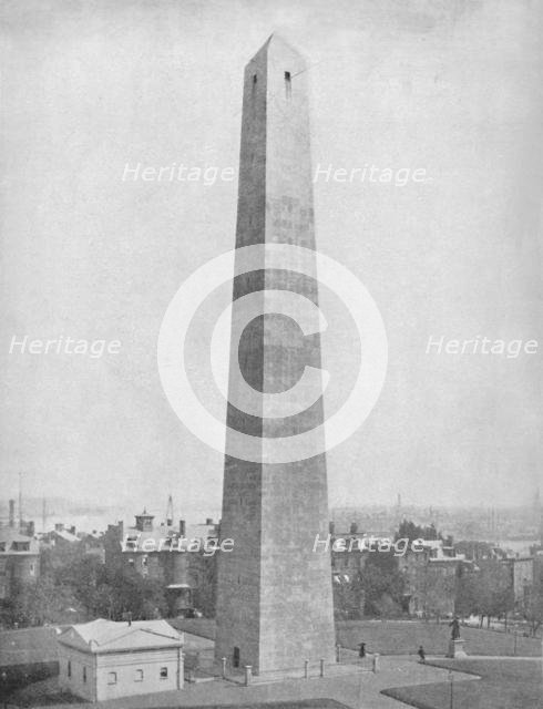 'Bunker Hill Monument, Charlestown, Massachusetts', c1897. Creator: Unknown.
