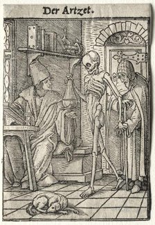 Dance of Death: The Doctor. Creator: Hans Holbein (German, 1497/98-1543).