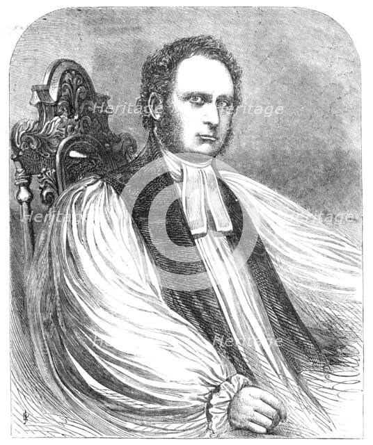The Right Rev. Dr. Bickersteth, the New Bishop of Ripon - from a photograph by Sharpe..., 1857. Creator: Unknown.