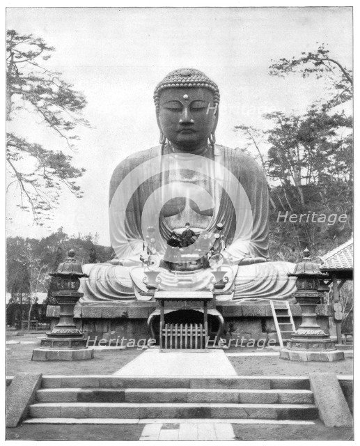 The Great Bronze Buddha, Japan, late 19th century. Artist: John L Stoddard