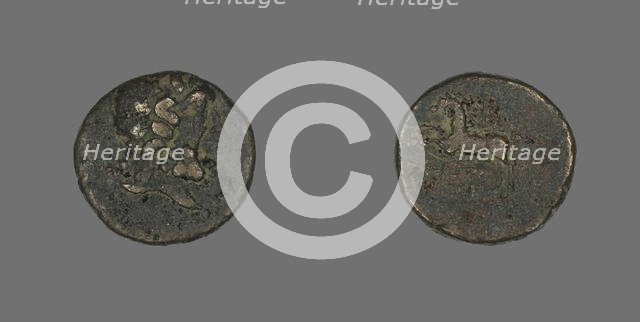 Coin Portraying the God Asklepios (?), 51 BC. Creator: Unknown.