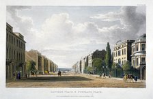 View of Langham Place and Portland Place, Marylebone, London, 1822. Artist: Anon