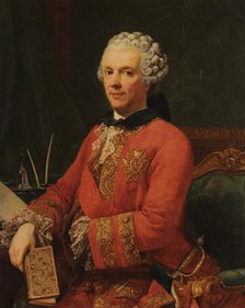 Portrait of Guillaume Du Tillot (1711-1774), c1760. Creator: Ferrari, Pietro Melchiorre (1735-1787).