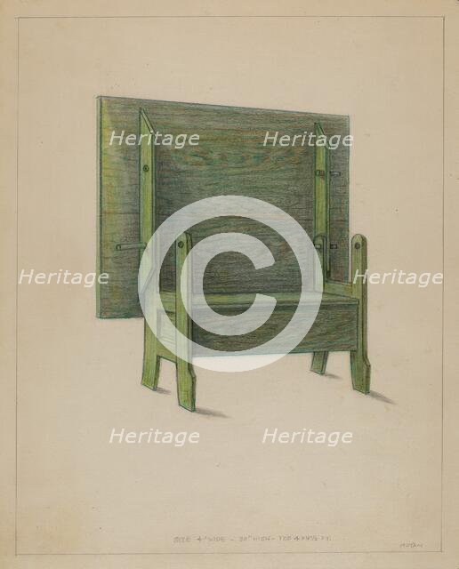 Chest-Settee-Table-Comb, c. 1936 Creator: Franklin C. Moyan.