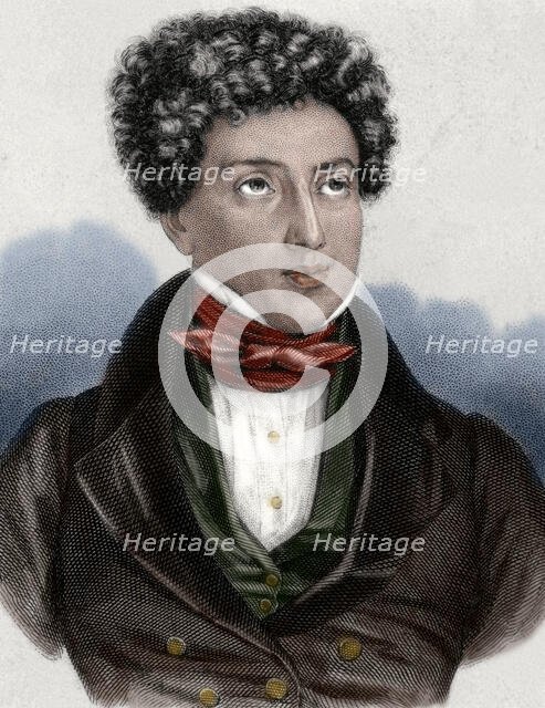 Alexandre Dumas (1802-1870), French writer, 19th century. Creator: Unknown.