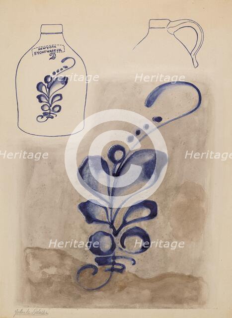 Jug, 1937. Creator: Yolande Delasser.