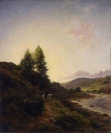 On the Dee near Woodend, 1867. Creator: Joseph Farquharson.