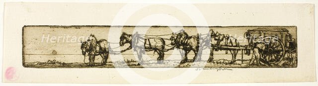 Draught Horses, 1906. Creator: Donald Shaw MacLaughlan.