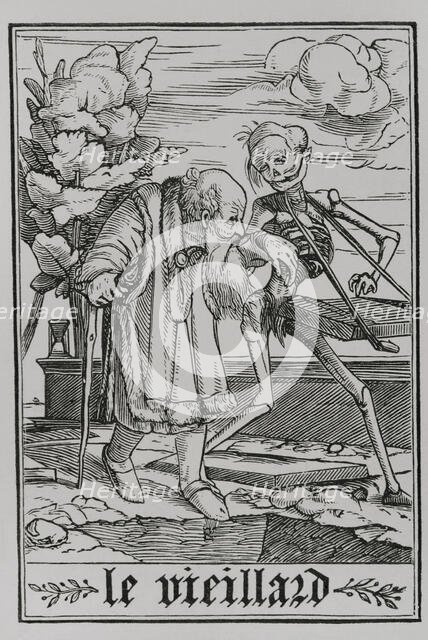 The Old Man from "The Dance of Death", 1538, (1877).  Creator: Unknown.