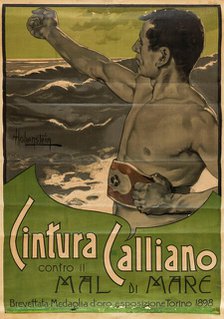 Cintura Calliano - Contro il Mal di Mare, 1898. Creator: Hohenstein, Adolfo (1854-1928).